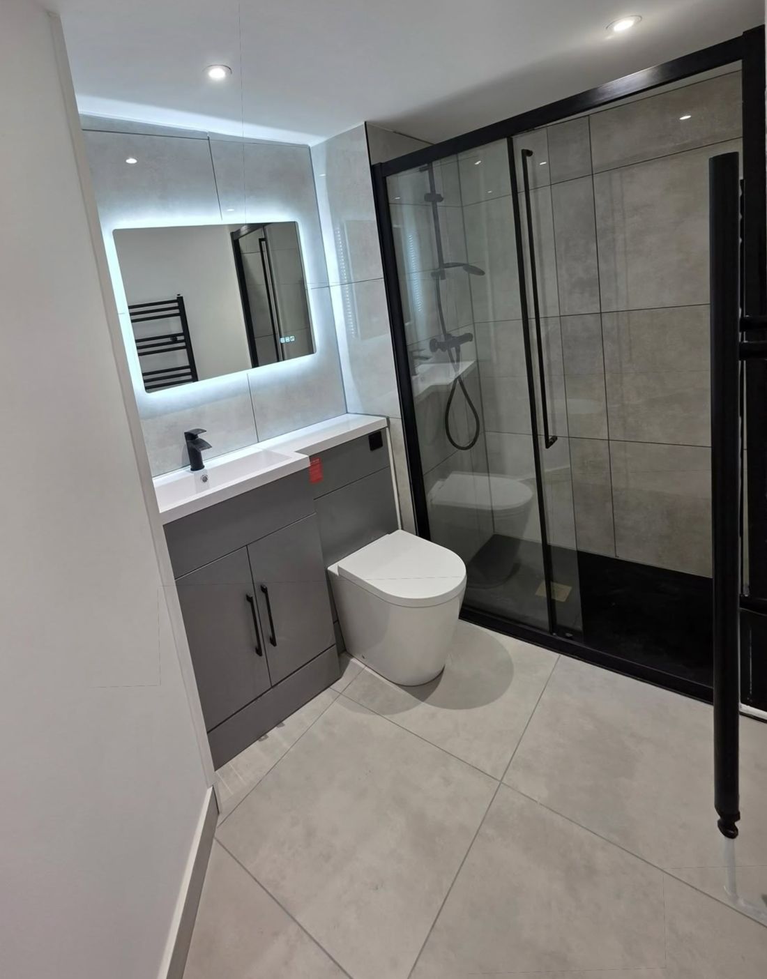 Modern bathroom renovation