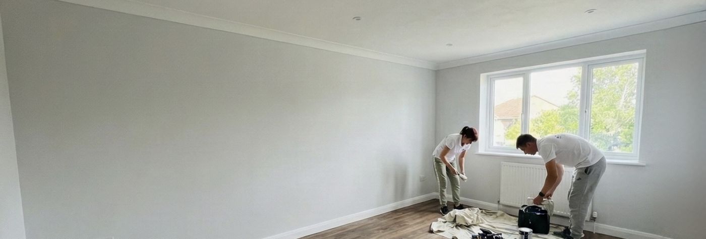 Finished refurbished living space